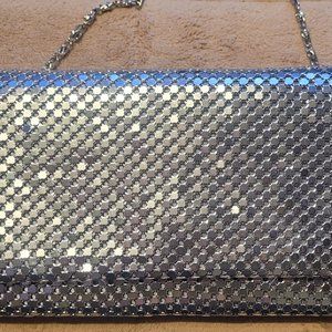 Silver clutch with chain